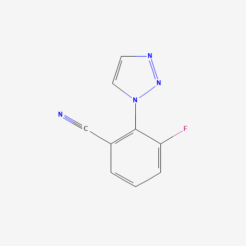 1293285-09-2 3-fluoro-2-(triazol-1-yl)benzonitrile chemical structure