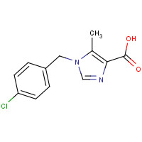 883088-79-7 1-[(4-chlorophenyl)methyl]-5-methylimidazole-4-carboxylic acid chemical structure