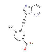 1300690-48-5 3-(2-imidazo[1,2-b]pyridazin-3-ylethynyl)-4-methylbenzoic acid chemical structure