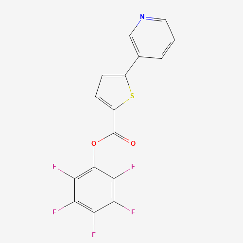 941716-94-5 (2,3,4,5,6-pentafluorophenyl) 5-pyridin-3-ylthiophene-2-carboxylate chemical structure