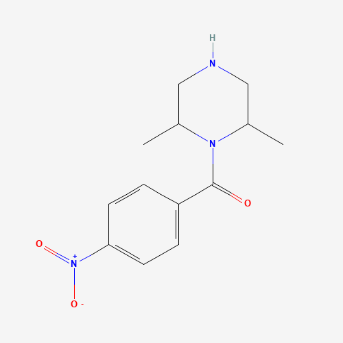 1384448-51-4 (2,6-dimethylpiperazin-1-yl)-(4-nitrophenyl)methanone chemical structure