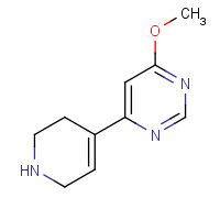1443282-60-7 4-methoxy-6-(1,2,3,6-tetrahydropyridin-4-yl)pyrimidine chemical structure
