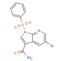 1046793-69-4 1-(benzenesulfonyl)-5-bromopyrrolo[2,3-b]pyridine-3-carboxamide chemical structure
