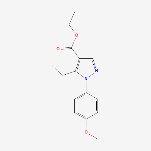 338959-53-8 ethyl 5-ethyl-1-(4-methoxyphenyl)pyrazole-4-carboxylate chemical structure