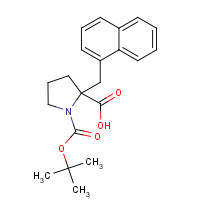 351002-65-8 1-[(2-methylpropan-2-yl)oxycarbonyl]-2-(naphthalen-1-ylmethyl)pyrrolidine-2-carboxylic acid chemical structure