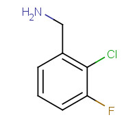 72235-54-2 (2-chloro-3-fluorophenyl)methanamine chemical structure