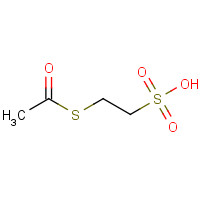 69536-71-6 2-acetylsulfanylethanesulfonic acid chemical structure
