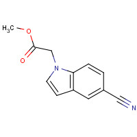 202124-65-0 methyl 2-(5-cyanoindol-1-yl)acetate chemical structure