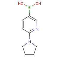 1150114-75-2 (6-pyrrolidin-1-ylpyridin-3-yl)boronic acid chemical structure