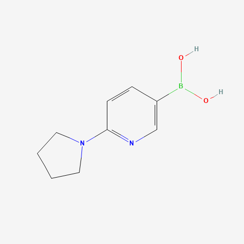 1150114-75-2 (6-pyrrolidin-1-ylpyridin-3-yl)boronic acid chemical structure