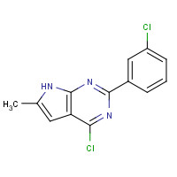 541503-98-4 4-chloro-2-(3-chlorophenyl)-6-methyl-7H-pyrrolo[2,3-d]pyrimidine chemical structure