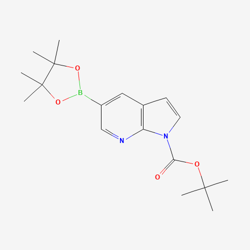 1370616-23-1 tert-butyl 5-(4,4,5,5-tetramethyl-1,3,2-dioxaborolan-2-yl)pyrrolo[2,3-b]pyridine-1-carboxylate chemical structure