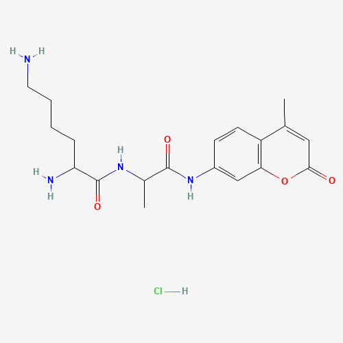 103404-62-2 2,6-diamino-N-[1-[(4-methyl-2-oxochromen-7-yl)amino]-1-oxopropan-2-yl]hexanamide;hydrochloride chemical structure