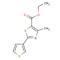 56421-75-1 ethyl 4-methyl-2-thiophen-3-yl-1,3-thiazole-5-carboxylate chemical structure