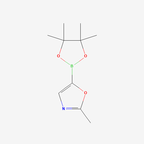 1192056-62-4 2-methyl-5-(4,4,5,5-tetramethyl-1,3,2-dioxaborolan-2-yl)-1,3-oxazole chemical structure