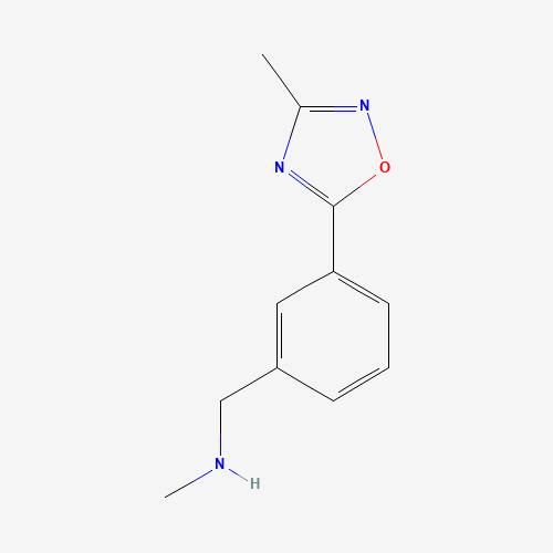921938-59-2 N-methyl-1-[3-(3-methyl-1,2,4-oxadiazol-5-yl)phenyl]methanamine chemical structure