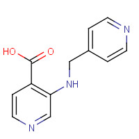 854381-90-1 3-(pyridin-4-ylmethylamino)pyridine-4-carboxylic acid chemical structure