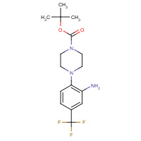 862874-74-6 tert-butyl 4-[2-amino-4-(trifluoromethyl)phenyl]piperazine-1-carboxylate chemical structure