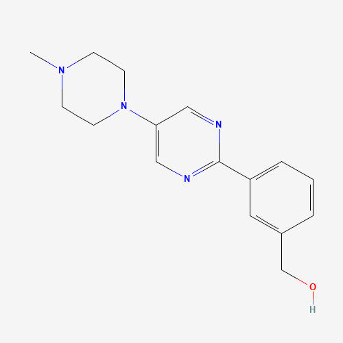1092568-96-1 [3-[5-(4-methylpiperazin-1-yl)pyrimidin-2-yl]phenyl]methanol chemical structure