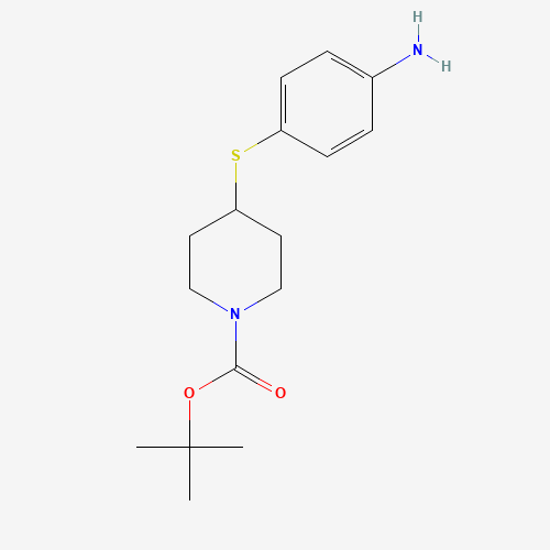 333986-95-1 tert-butyl 4-(4-aminophenyl)sulfanylpiperidine-1-carboxylate chemical structure