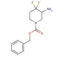 1207852-56-9 benzyl 3-amino-4,4-difluoropiperidine-1-carboxylate chemical structure