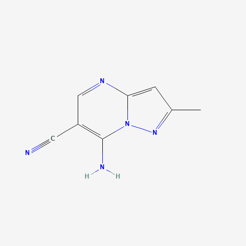 255389-59-4 7-amino-2-methylpyrazolo[1,5-a]pyrimidine-6-carbonitrile chemical structure