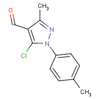 350997-70-5 5-chloro-3-methyl-1-(4-methylphenyl)pyrazole-4-carbaldehyde chemical structure