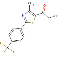 845885-81-6 2-bromo-1-[4-methyl-2-[4-(trifluoromethyl)phenyl]-1,3-thiazol-5-yl]ethanone chemical structure