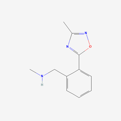 879896-56-7 N-methyl-1-[2-(3-methyl-1,2,4-oxadiazol-5-yl)phenyl]methanamine chemical structure