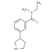 1224049-73-3 N-ethyl-N-methyl-3-pyrrolidin-3-ylbenzamide chemical structure