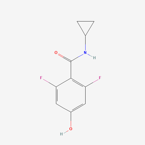 1402555-50-3 N-cyclopropyl-2,6-difluoro-4-hydroxybenzamide chemical structure