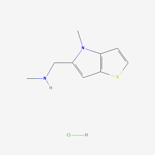 335033-68-6 N-methyl-1-(4-methylthieno[3,2-b]pyrrol-5-yl)methanamine;hydrochloride chemical structure