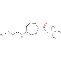 1223748-50-2 tert-butyl 4-(2-methoxyethylamino)azepane-1-carboxylate chemical structure