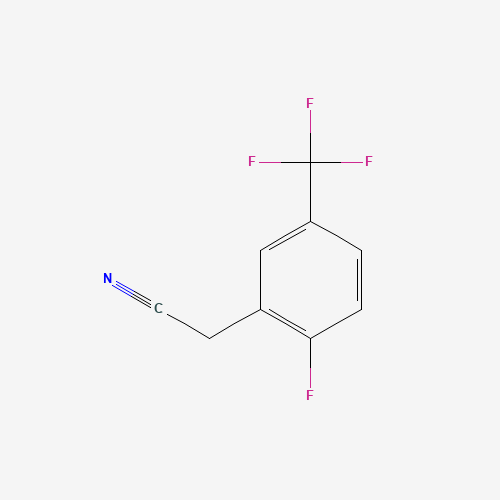 220227-59-8 2-[2-fluoro-5-(trifluoromethyl)phenyl]acetonitrile chemical structure