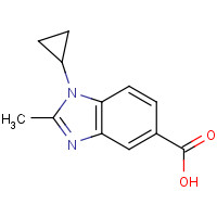 1094428-46-2 1-cyclopropyl-2-methylbenzimidazole-5-carboxylic acid chemical structure