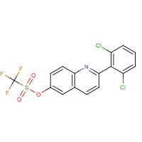 623144-25-2 [2-(2,6-dichlorophenyl)quinolin-6-yl] trifluoromethanesulfonate chemical structure