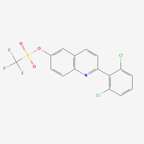 623144-25-2 [2-(2,6-dichlorophenyl)quinolin-6-yl] trifluoromethanesulfonate chemical structure