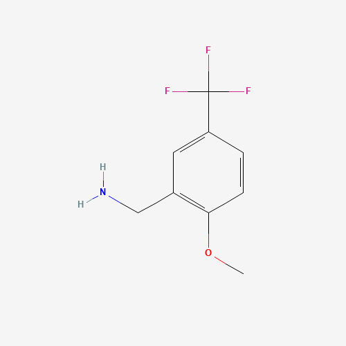400771-42-8 [2-methoxy-5-(trifluoromethyl)phenyl]methanamine chemical structure