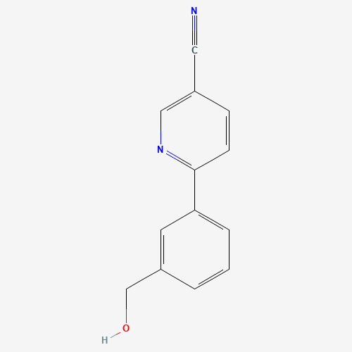 1349708-67-3 6-[3-(hydroxymethyl)phenyl]pyridine-3-carbonitrile chemical structure