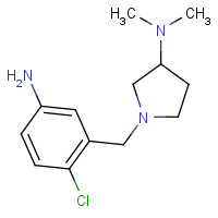 1150308-94-3 1-[(5-amino-2-chlorophenyl)methyl]-N,N-dimethylpyrrolidin-3-amine chemical structure
