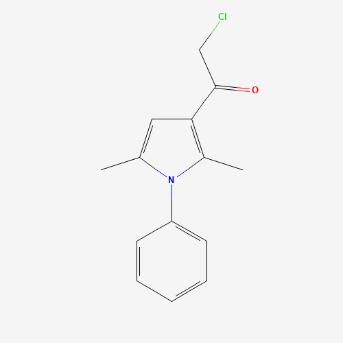 304685-85-6 2-chloro-1-(2,5-dimethyl-1-phenylpyrrol-3-yl)ethanone chemical structure