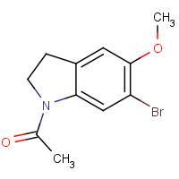 256923-98-5 1-(6-bromo-5-methoxy-2,3-dihydroindol-1-yl)ethanone chemical structure