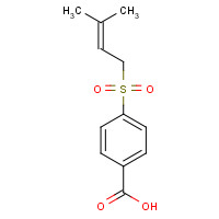 32910-51-3 4-(3-methylbut-2-enylsulfonyl)benzoic acid chemical structure