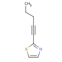 329202-25-7 2-pent-1-ynyl-1,3-thiazole chemical structure