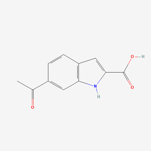 81223-71-4 6-acetyl-1H-indole-2-carboxylic acid chemical structure
