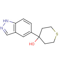 885272-66-2 4-(1H-indazol-5-yl)thian-4-ol chemical structure