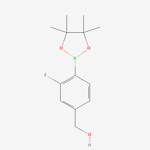 1314141-37-1 [3-fluoro-4-(4,4,5,5-tetramethyl-1,3,2-dioxaborolan-2-yl)phenyl]methanol chemical structure