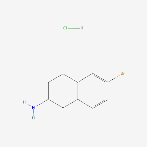 133277-08-4 6-bromo-1,2,3,4-tetrahydronaphthalen-2-amine;hydrochloride chemical structure
