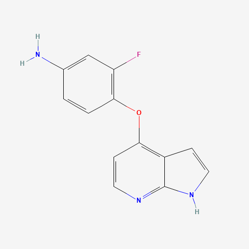 688781-75-1 3-fluoro-4-(1H-pyrrolo[2,3-b]pyridin-4-yloxy)aniline chemical structure
