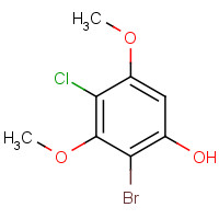 38730-44-8 2-bromo-4-chloro-3,5-dimethoxyphenol chemical structure